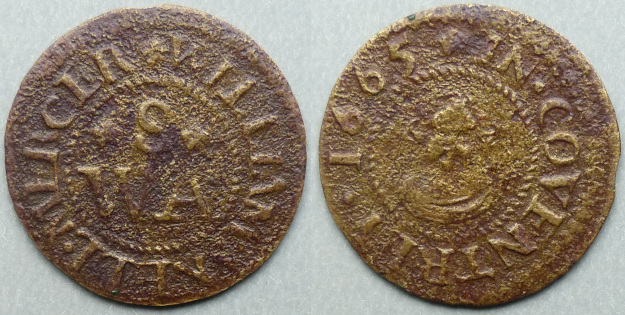Coventry, William Snell 1665 farthing Coventry, William Snell 1665 farthing
